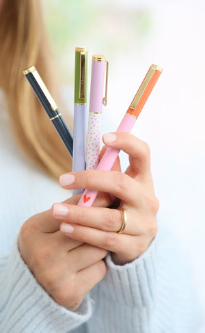 Premium Roller Pen, Green&Lilac