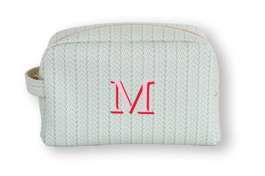 Toiletry Bag, Mint Leaves