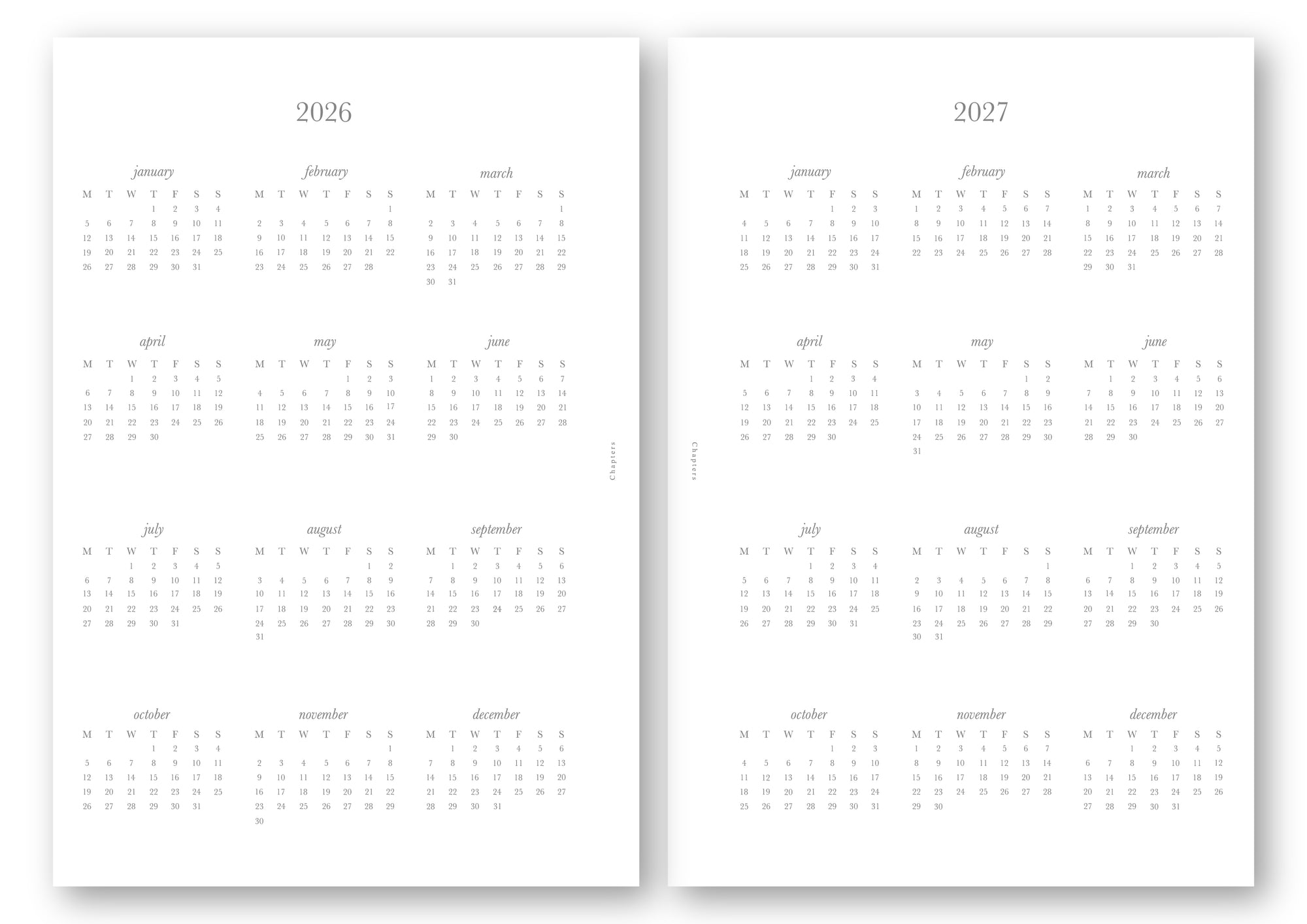 B6 Dated Refill - 2026