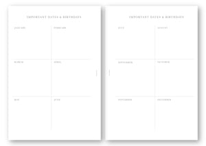 A5 Weekly Planner - 2026, Black