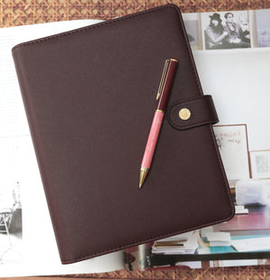 A5 Daily Planner - 2026, Merlot