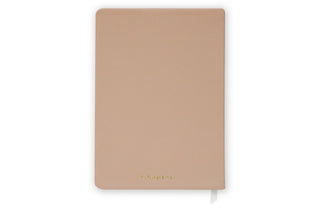 Vegan Leather Notebook, Latte