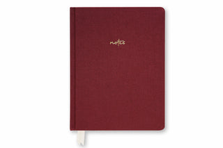 Linen Notebook, Berry