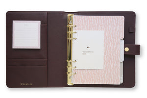 A5 Undated Planner, Merlot