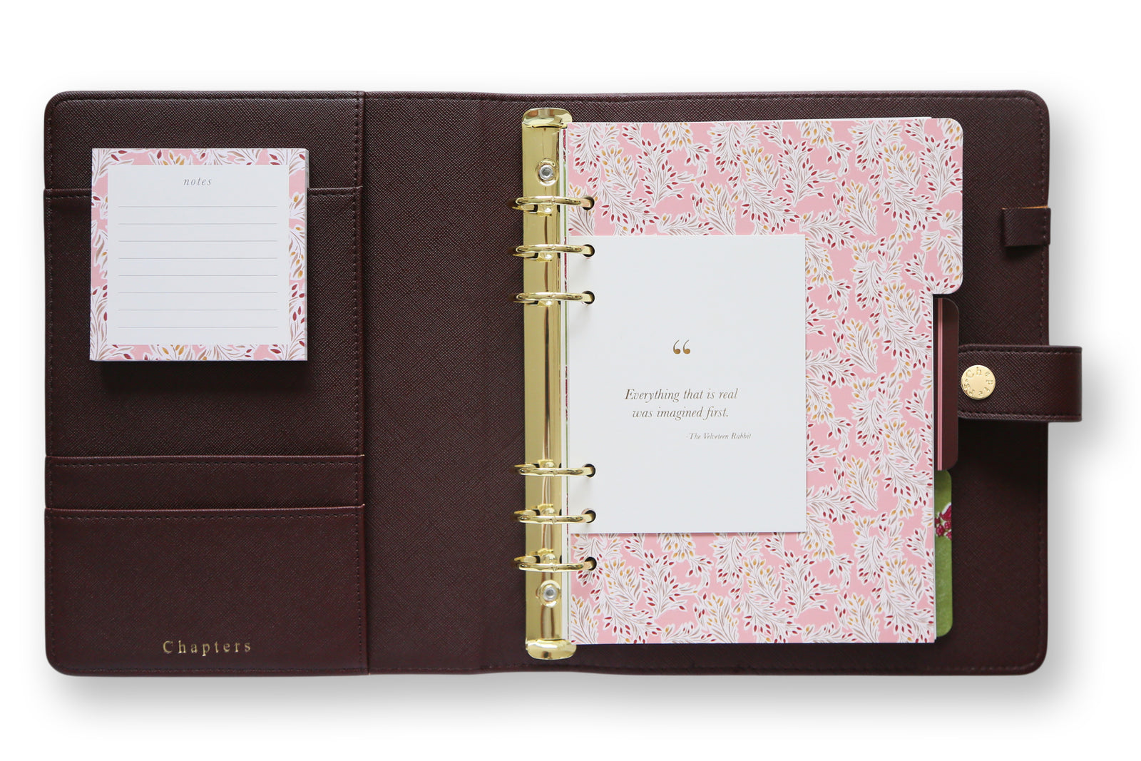 brown A5 Daily Planner - 2026, Merlot