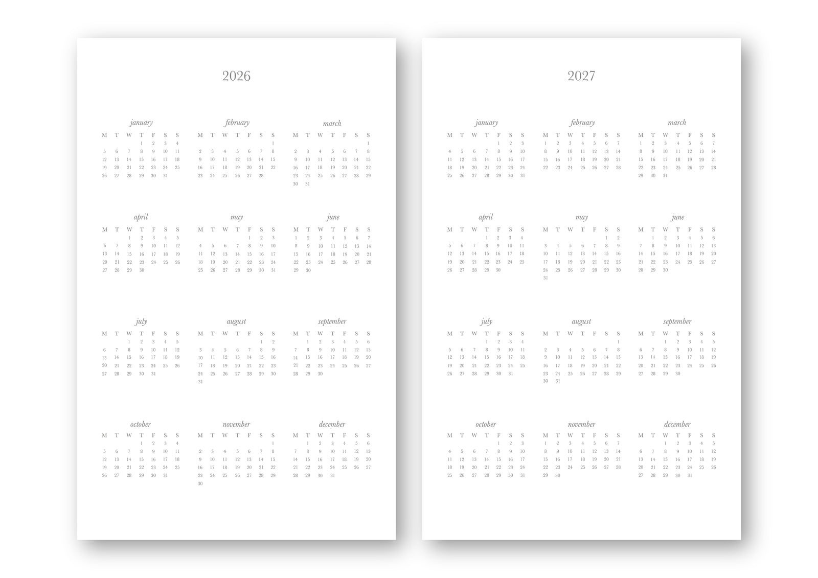 Pocket Planner Refill, 2026