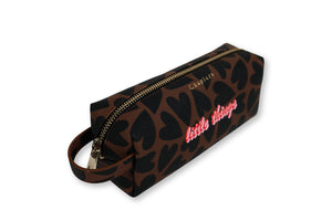 Mini Bag, Black&Brown Hearts