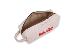 Mini Bag, Pink Leaves