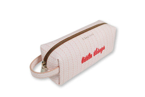 Mini Bag, Pink Leaves