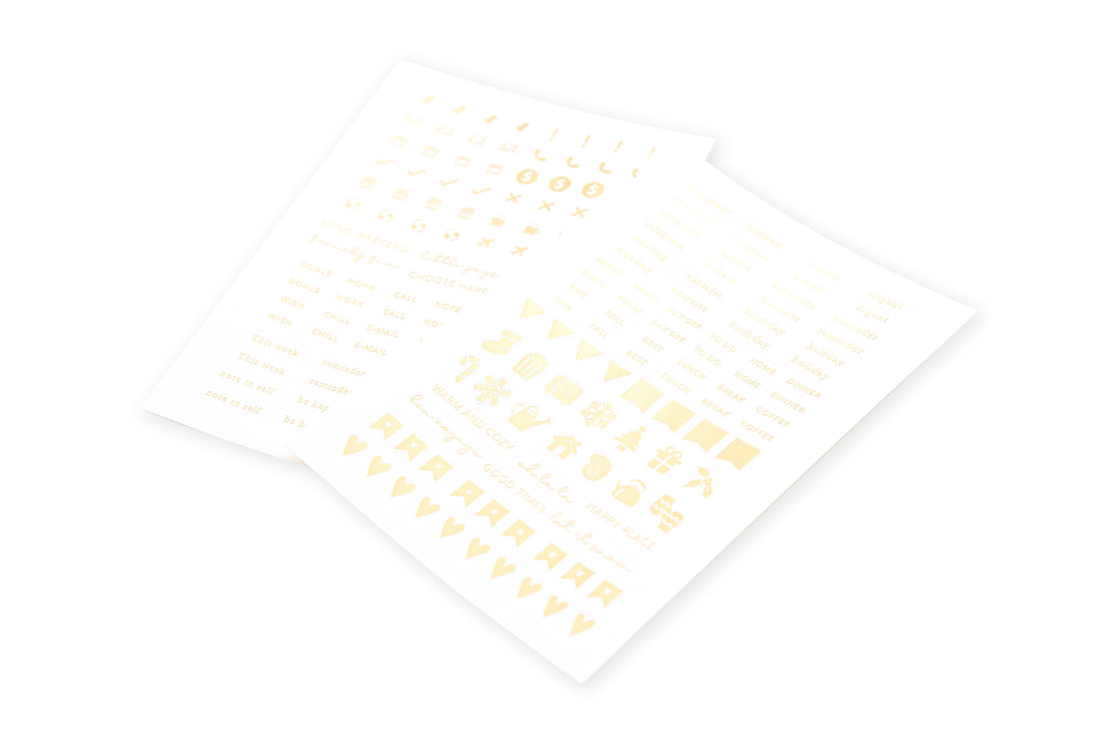 A5 Gold Sticker Set