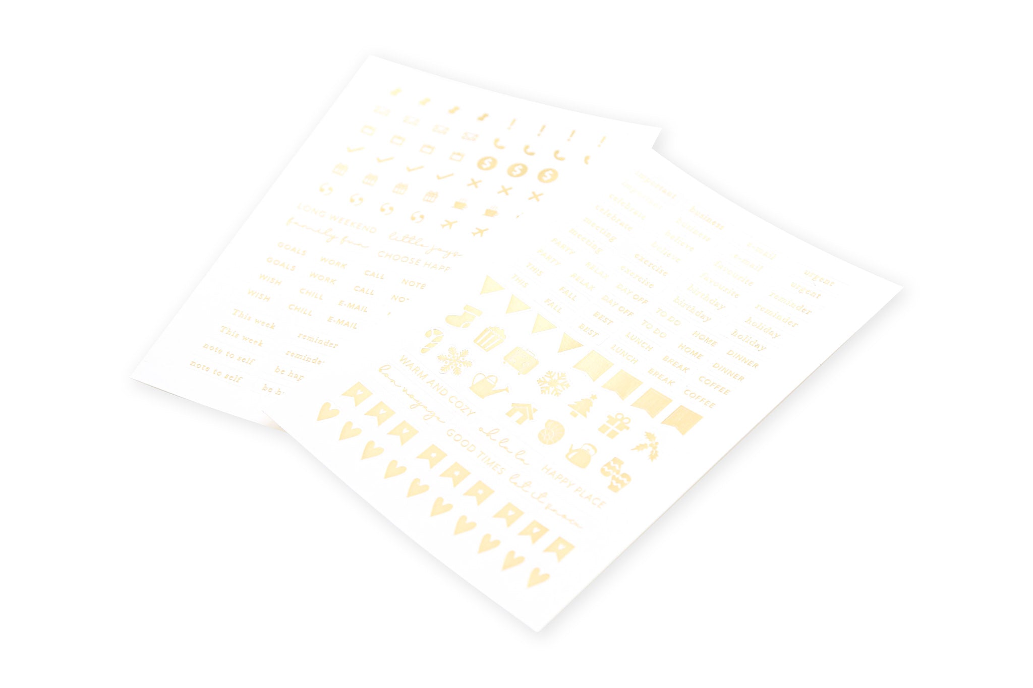 A5 Gold Sticker Set - Chapters