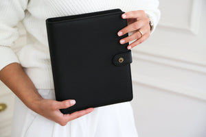 A5 Planner, Black / Check