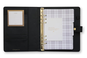 A5 Planner, Black / Check