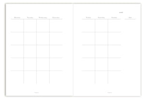 A5 Undated Planner, Ballerina