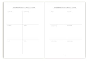 A5 Undated Planner, Ballerina