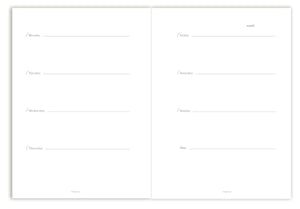 A5 Undated Planner, Ballerina