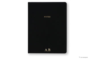 Linen Notebook, Black
