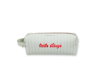 Pencil Case, Pink Leaves