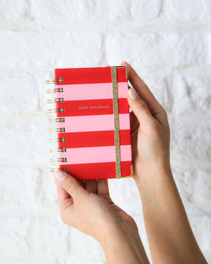 Mini Spiral Notebook, Strawberry