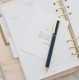 Premium Roller Pen, Navy