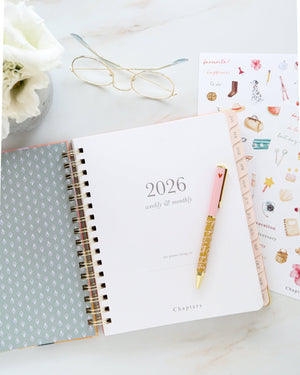 Spiral Weekly Planner, Bloom