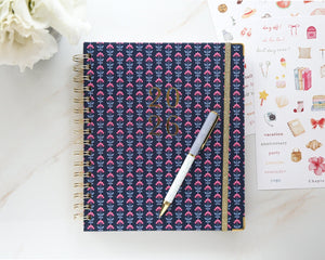 Spiral Weekly Planner, Ditsy