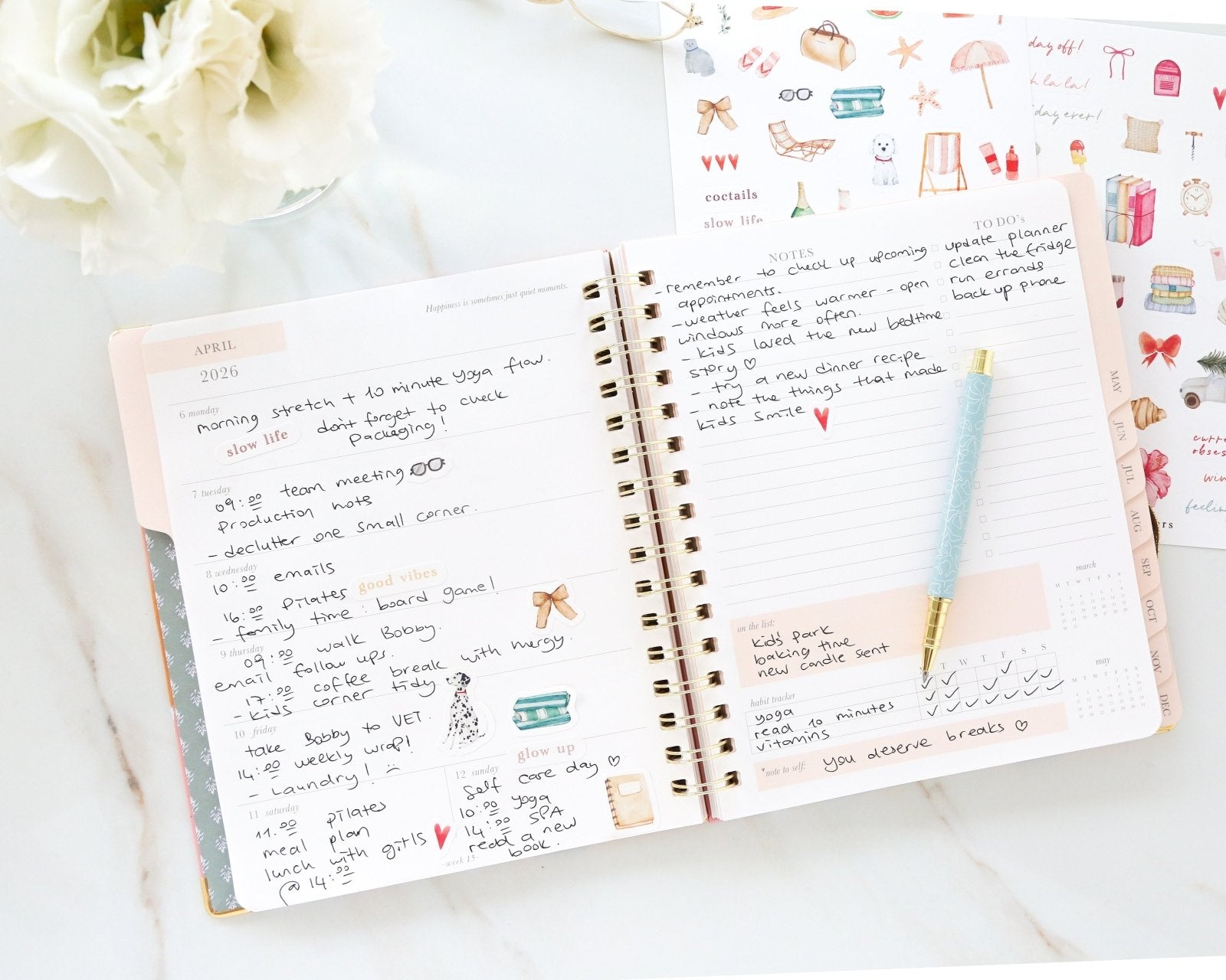 Spiral Weekly Planner, Daydream
