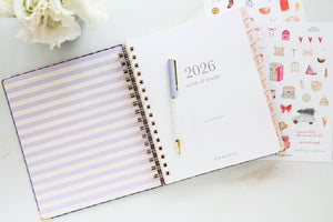 Spiral Weekly Planner, Ditsy