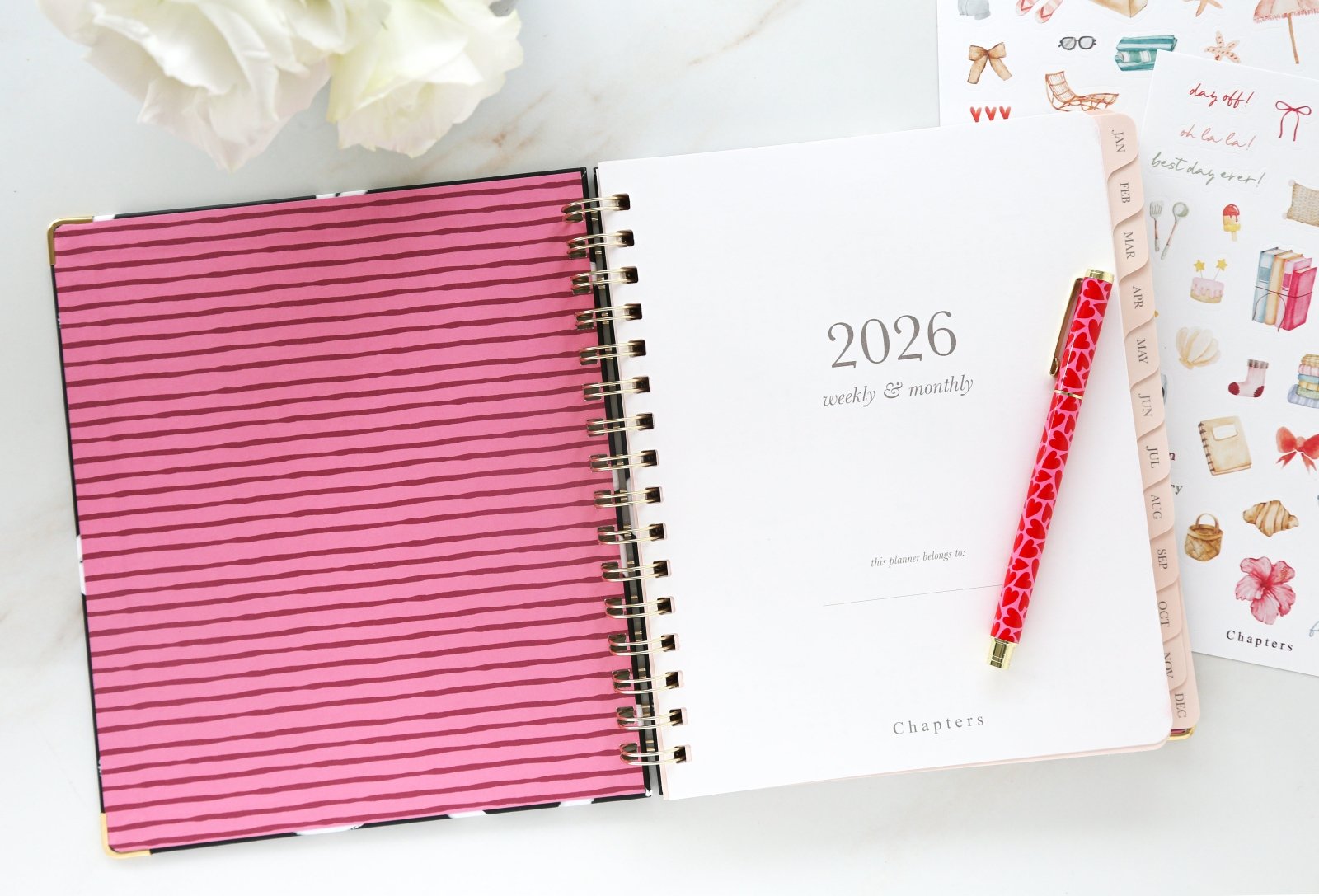 Spiral Weekly Planner, Sketch