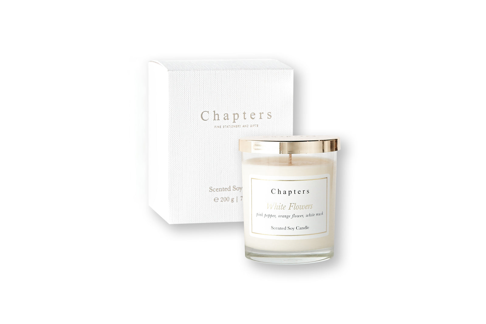 Signature Candle, White Flowers / M
