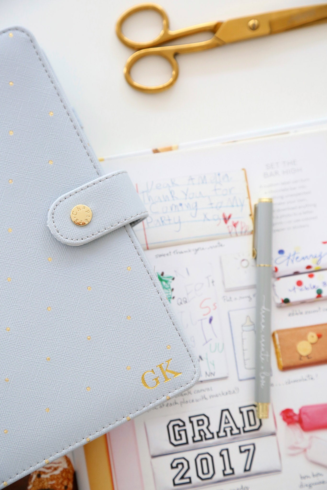 A5 Undated Planner, Ice Polka