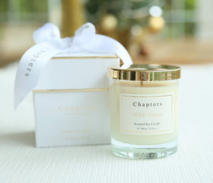Signature Candle, White Flowers