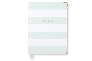 Notebook, Mint & White