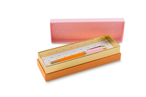 Signature Pen, Pink & Orange