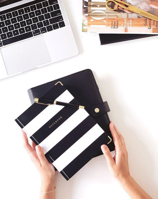 Hardcover Notebook, Black & White