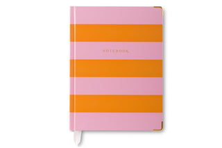 Hardcover Notebook, Pink & Orange