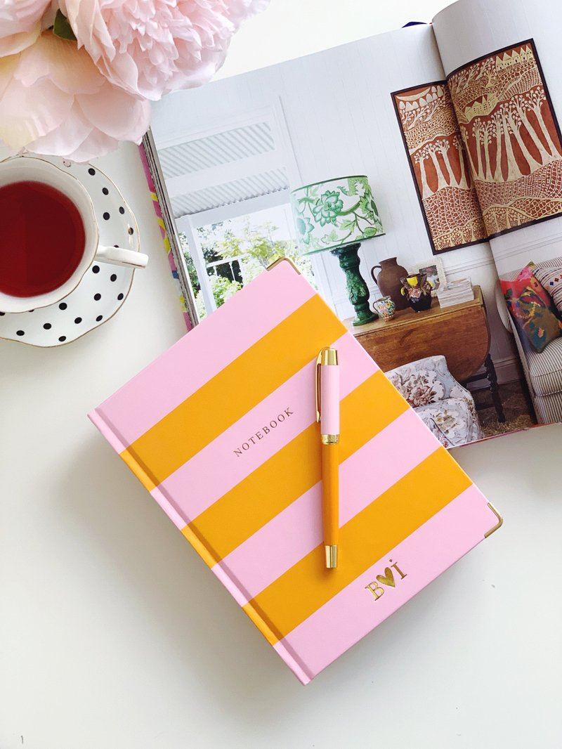 Notebook, Pink & Orange